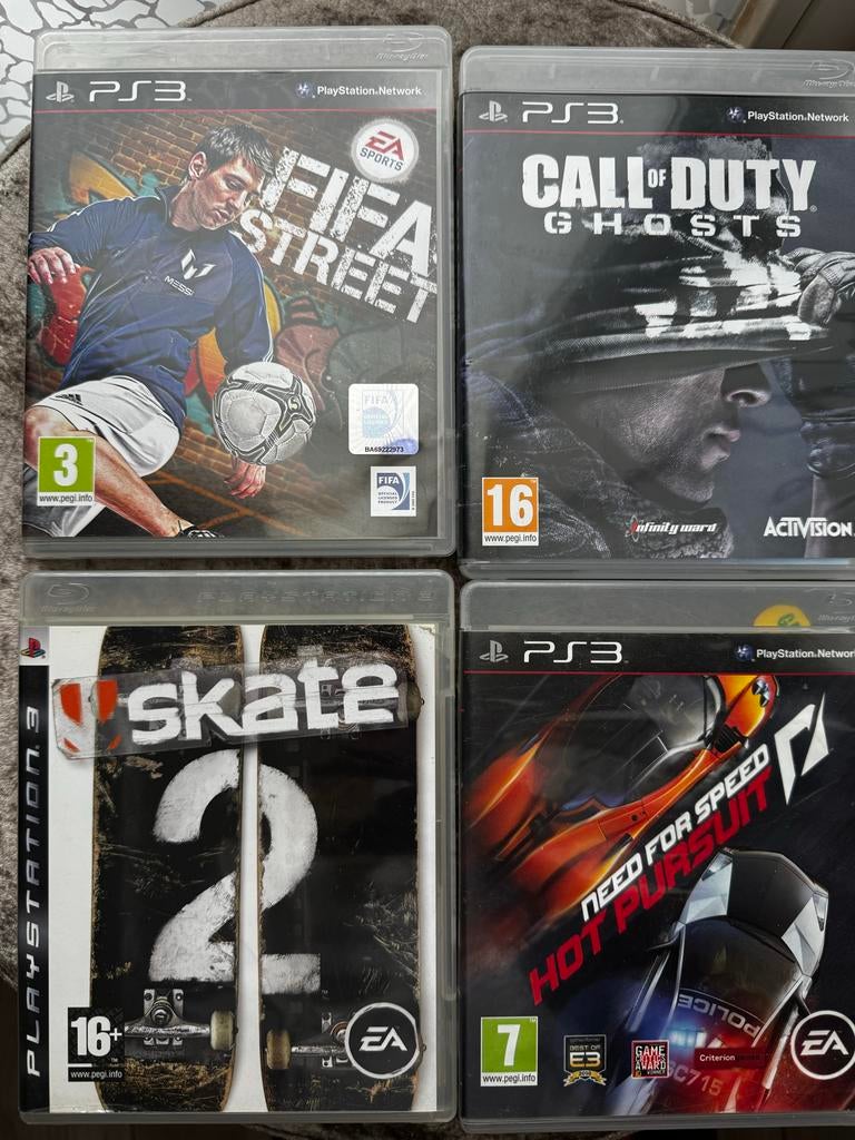 PS3 Games: FIFA Street, Call of Duty, Skate 2, Need for Spee, Spelcomputers en Games, Gebruikt, Overige genres, Eén computer, Ophalen of Verzenden