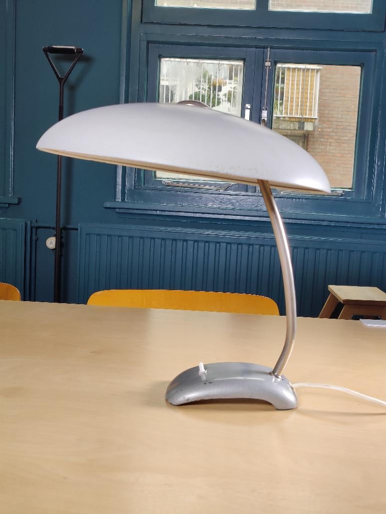 Prachtige Bauhaus 1950s bureaulamp, midcentury, Gebruikt, Bauhaus, Ophalen of Verzenden, Metaal