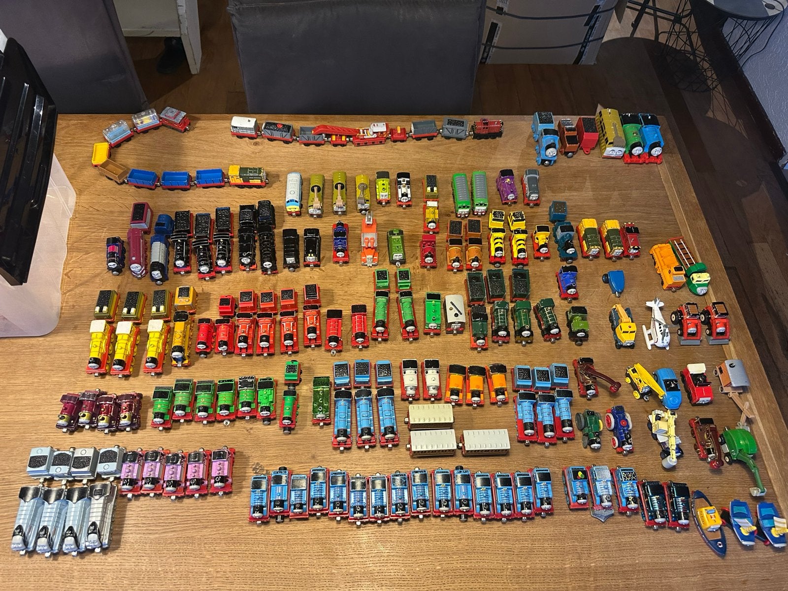 Grote collectie Thomas de Trein speelgoed, rails, gebouwen, Ophalen, Gebruikt