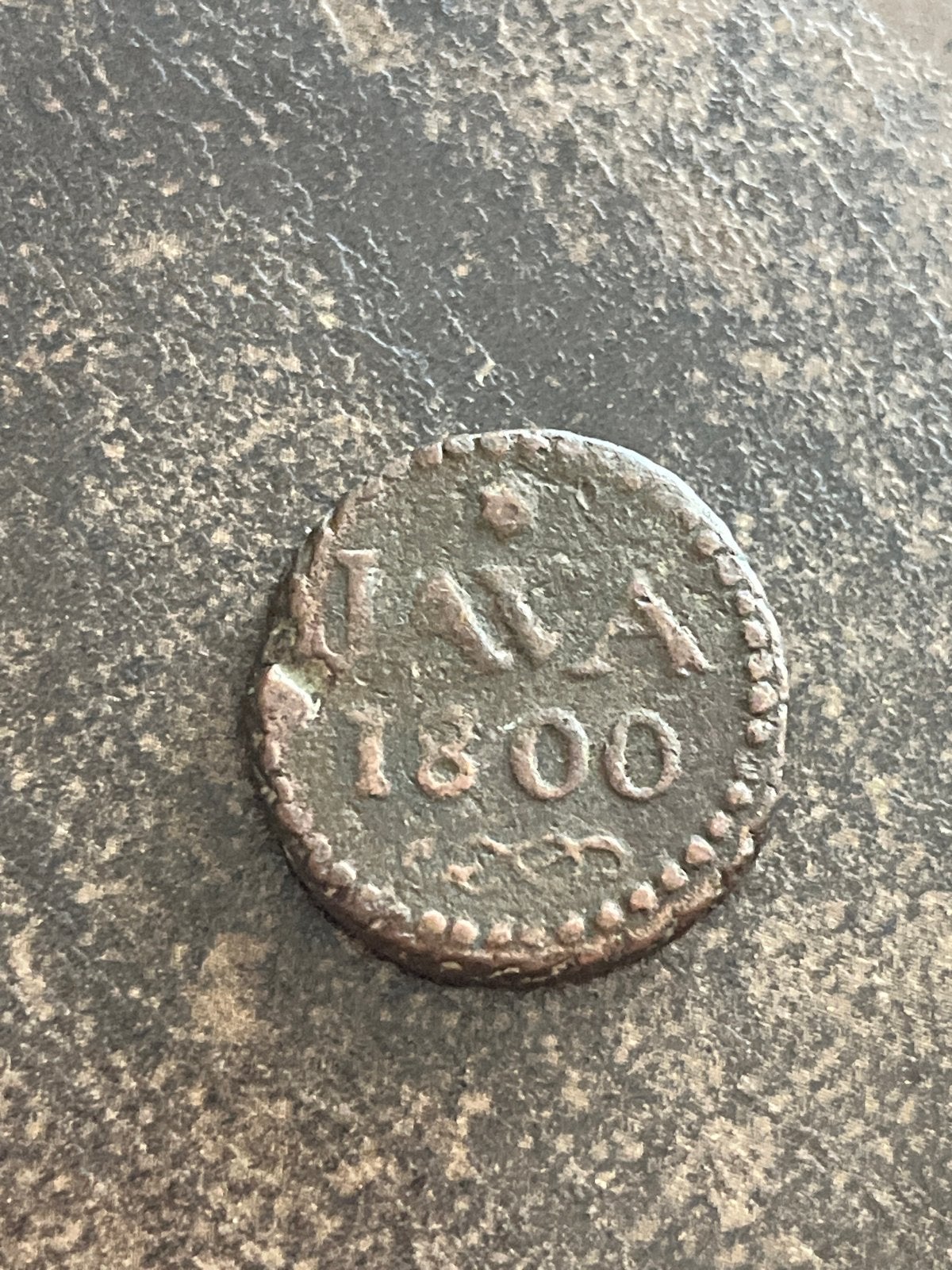 Noodmunt Java 1800 VOC, Postzegels en Munten, Munten | Nederland, Ophalen of Verzenden, Vóór koninkrijk, Overige waardes, Losse munt