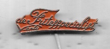 VENLO DE FRITESPECIALIST SPELD, Verzamelen, Speldjes, Pins en Buttons, Gebruikt, Speldje of Pin, Overige onderwerpen, Ophalen of Verzenden