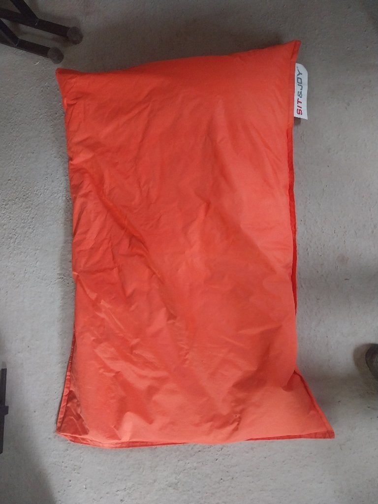 Beanbag zitzak groot oranje van Sit & Joy, Ophalen, Zo goed als nieuw, Oranje, Zitzak