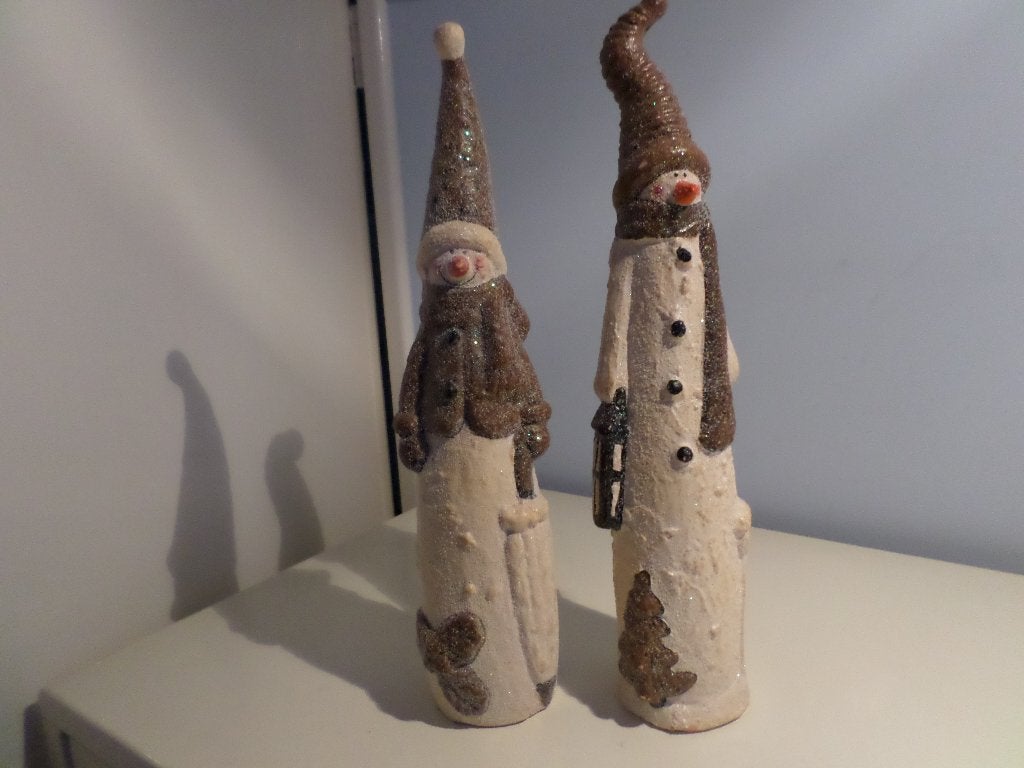 Twee mooie figuren voor Decoratie, Ophalen of Verzenden, Nieuw, Steen/keramiek, Overige stijlen