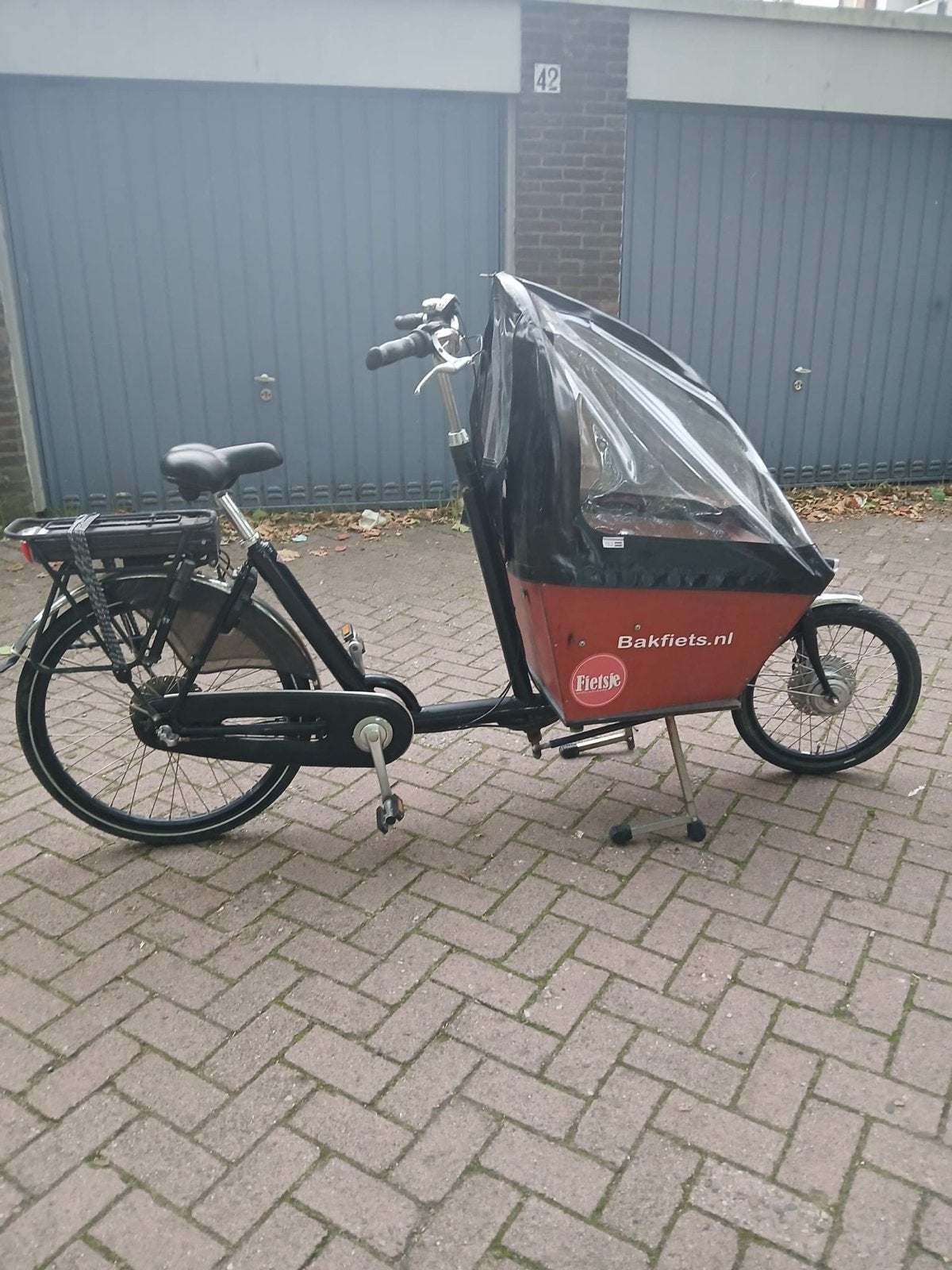 Bakfiets merk van Andel - motor defect, Overige merken, Gebruikt, Elektrisch, Ophalen of Verzenden