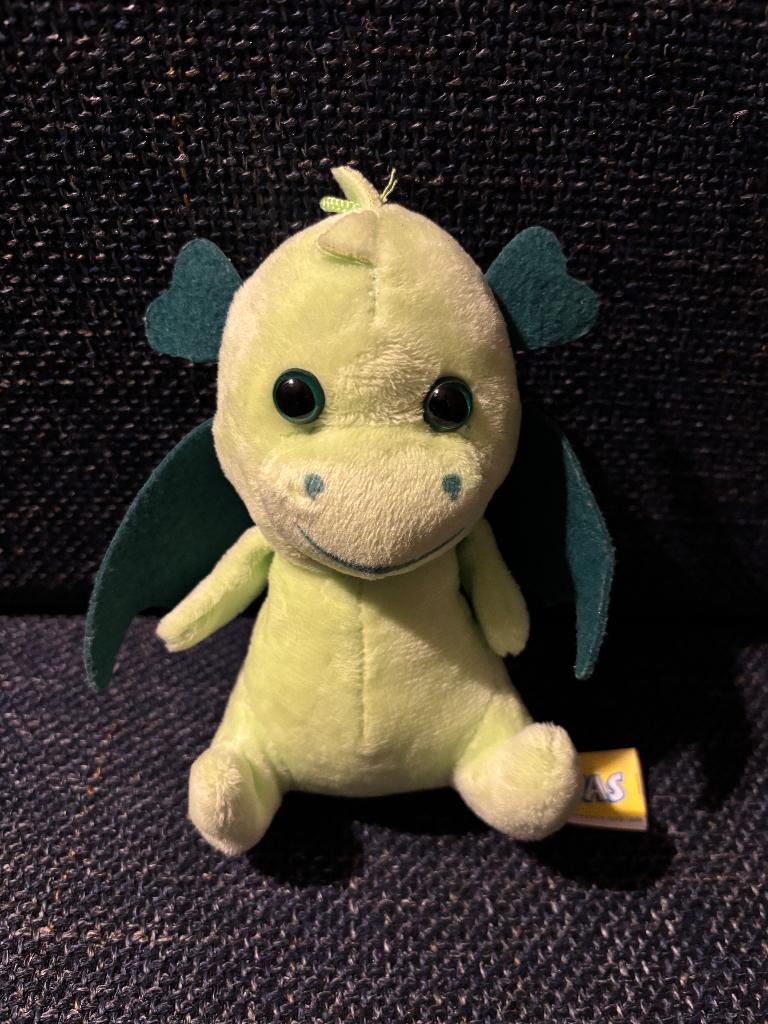 Knuffel groene draak klein draakje knuffel, Ophalen, Groen, Overige merken, Overige karakters