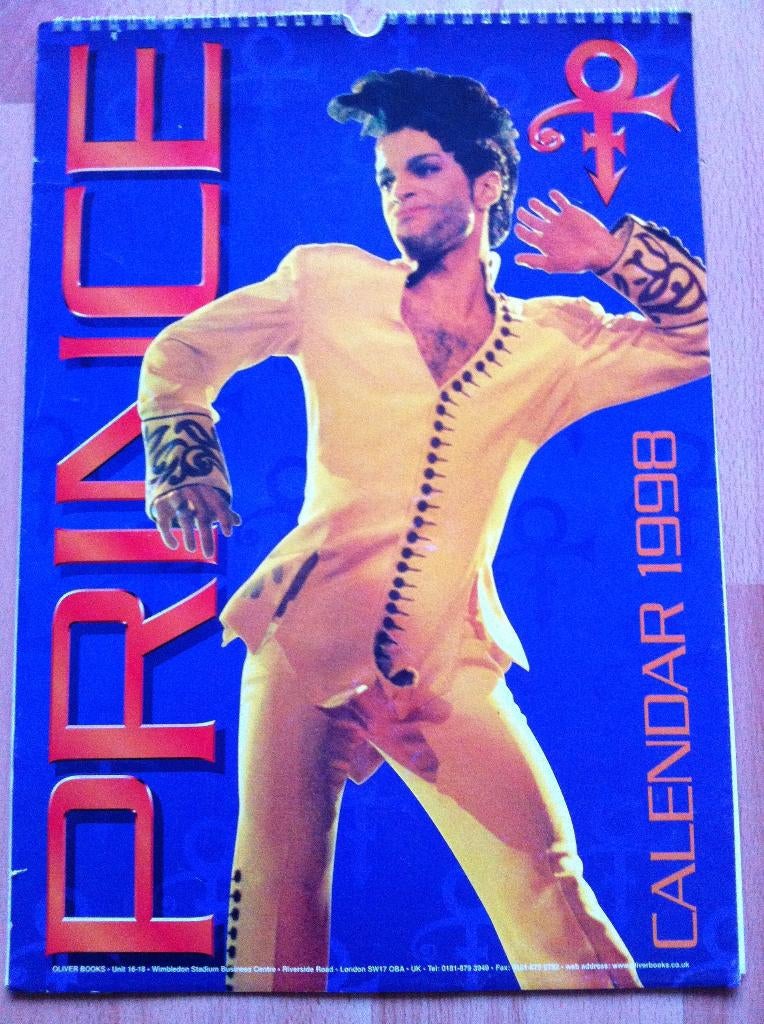 Prince 1998 kalender, Verzamelen, Ophalen of Verzenden, Zo goed als nieuw, Overige typen