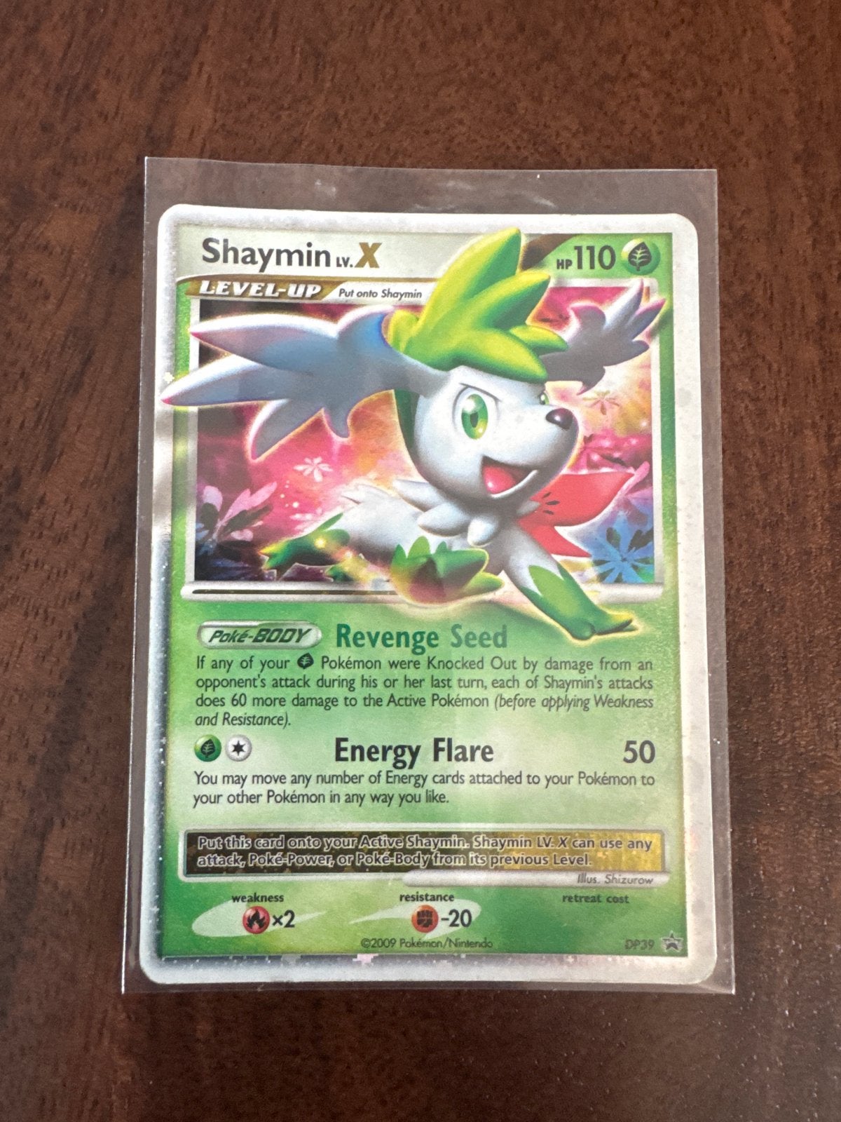 Shaymin LV.X DP39 Pokémon kaart, Hobby en Vrije tijd, Ophalen of Verzenden, Zo goed als nieuw, Losse kaart