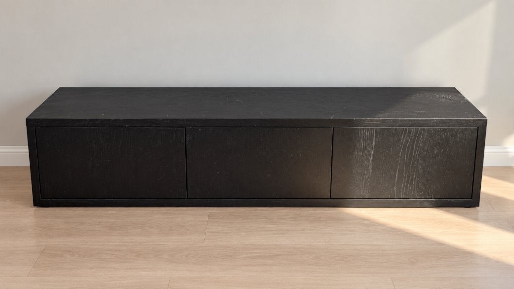 Tv meubel Barcelona, Gebruikt, 150 tot 200 cm, Eikenhout, Ophalen of Verzenden