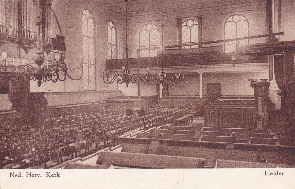 (Den) Helder.  Oude ansichtkaart Ned. Herv. Kerk  **, Verzenden, Voor 1920, Ongelopen, Noord-Holland