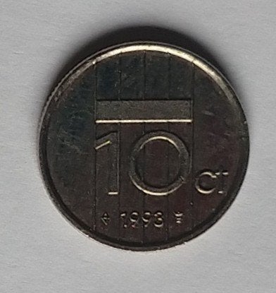 10 cent 1993 munt, volgnr 20.1, Ophalen of Verzenden, Koningin Beatrix, 10 cent
