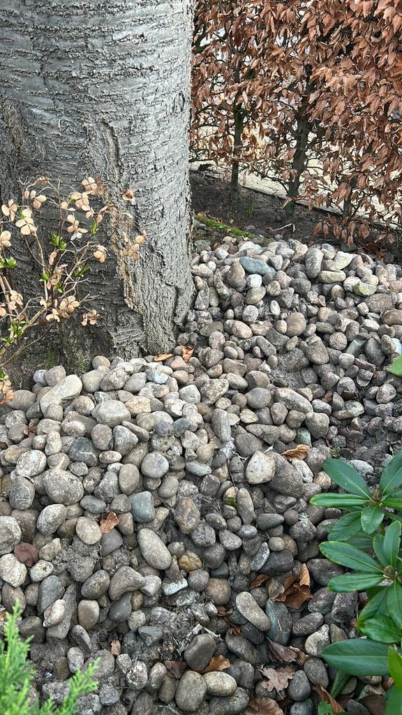 GRATIS decoratieve stenen, Maasmix, grof grind, ca. 2 kuub, Tuin en Terras, Ophalen, Gebruikt, Multi, Grind