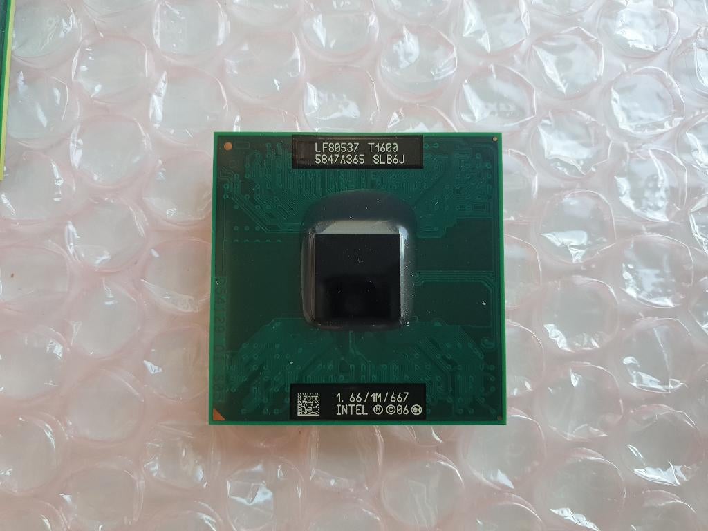 Intel T1600 SLB6J 1.66GHz laptop processor Socket P, Computers en Software, P, Gebruikt, Minder dan 2 Ghz, Ophalen of Verzenden