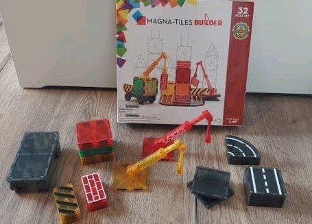 Magna tiles builder 32 pieces,  nette staat, Ophalen of Verzenden, Zo goed als nieuw, Jongen of Meisje