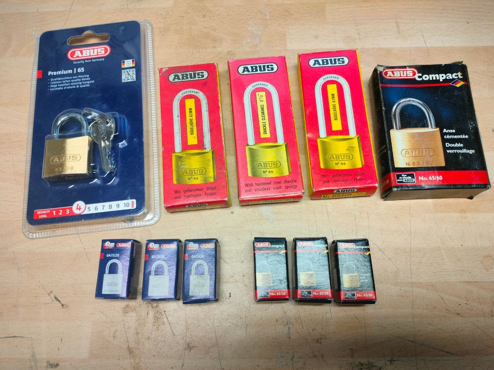 ABUS Hangsloten - Diverse Maten en Types, Doe-het-zelf en Verbouw, Ophalen, Nieuw, Koper of Messing, Slot