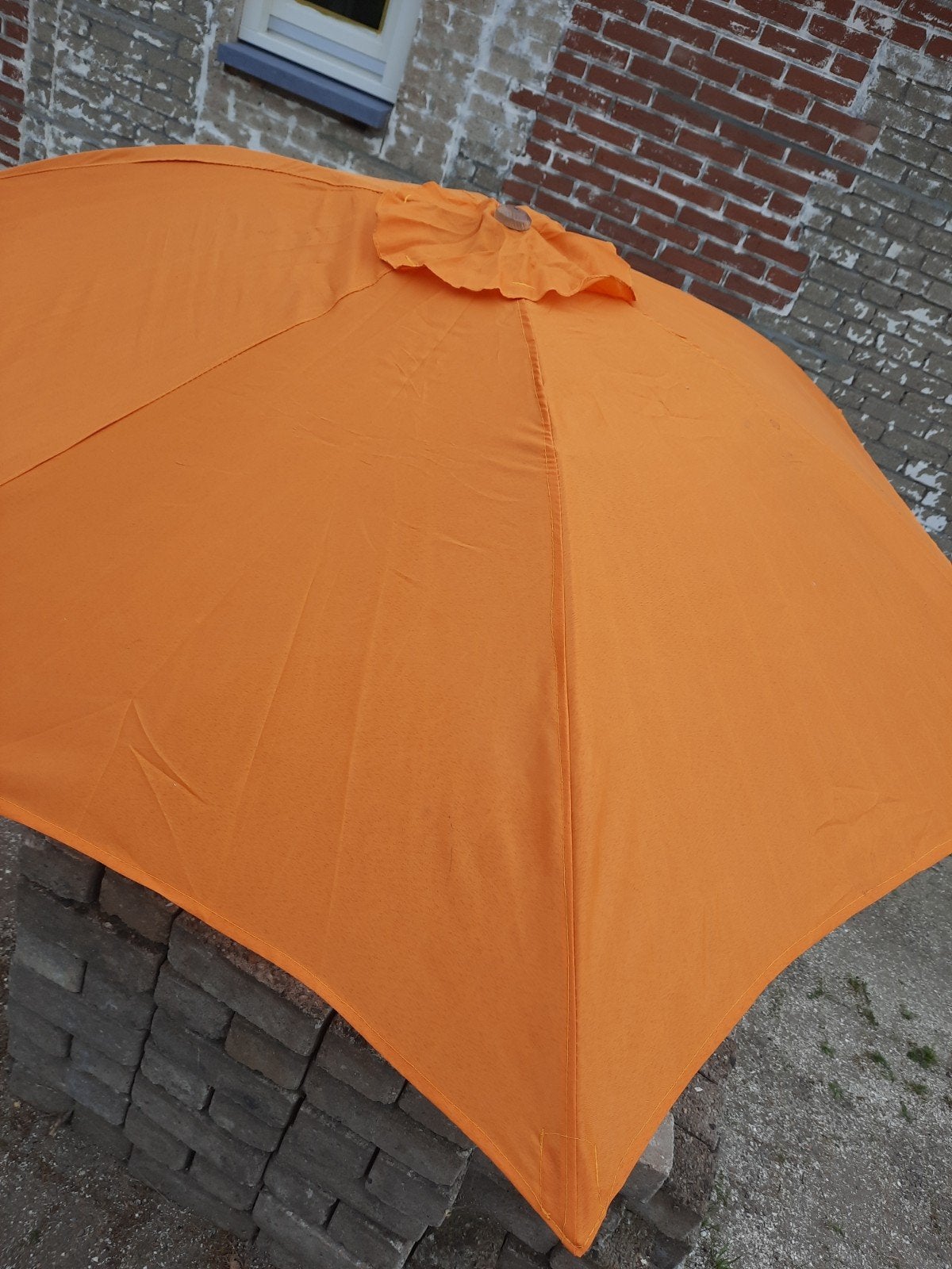 Oranje Stokparasol - Vintage, Ophalen of Verzenden, Gebruikt
