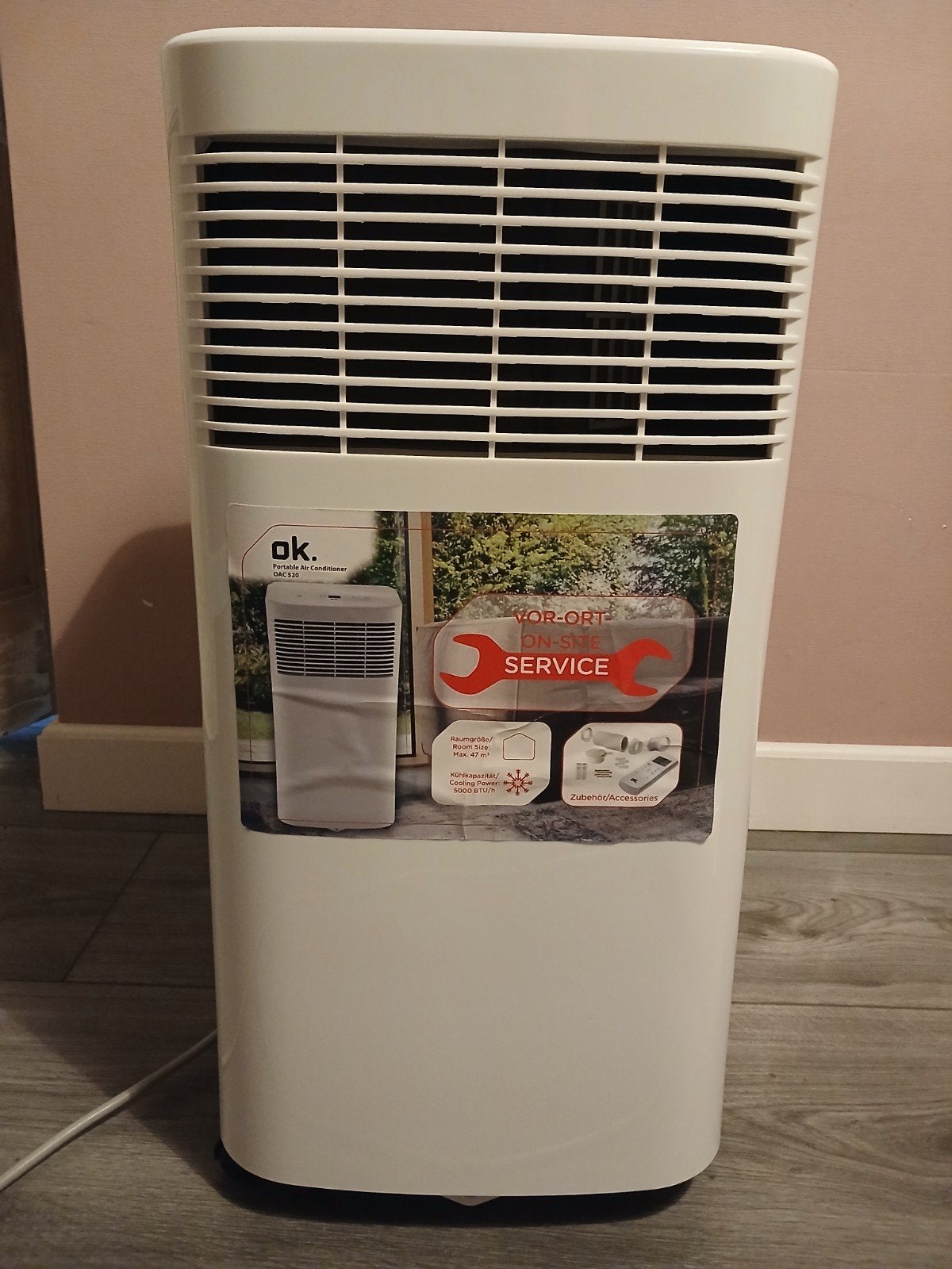 Mobiele Airco - Koelen, ventilator en ontvochtiger, Ophalen, Gebruikt, Minder dan 60 m³, 3 snelheden of meer