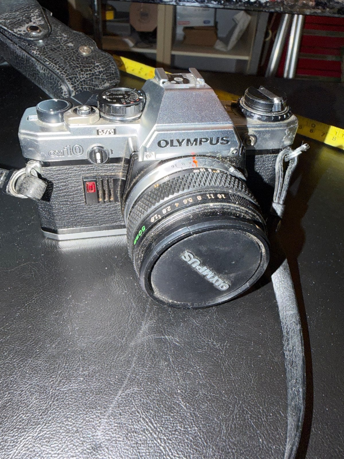 Olympus OM10 Spiegelreflexcamera met lens, Gebruikt, Spiegelreflex, Ophalen of Verzenden, Olympus