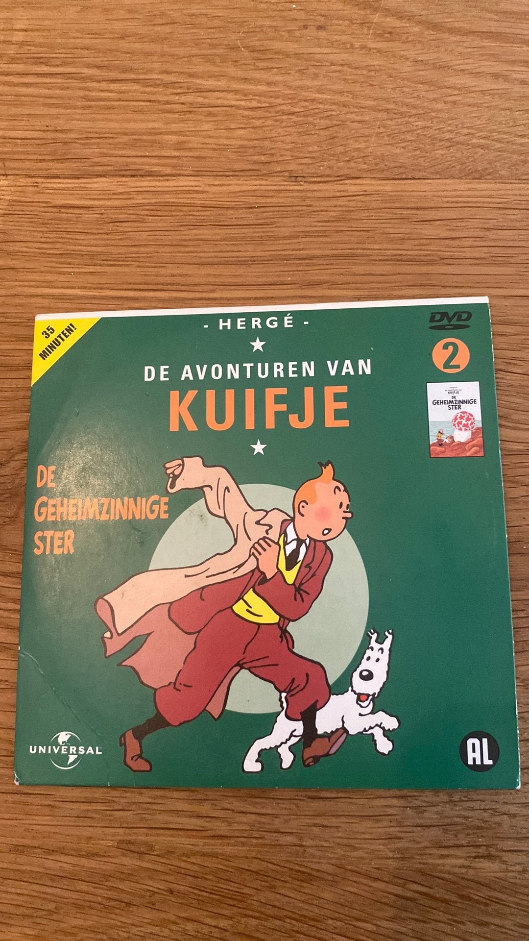 Kuifje, De geheimzinnige ster, Cd's en Dvd's, Dvd's | Tekenfilms en Animatie, Ophalen of Verzenden, Zo goed als nieuw