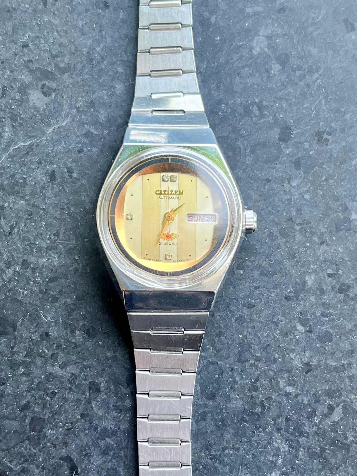 Citizen vintage automatic dames horloge., Staal, Polshorloge, Citizen, 1960 of later