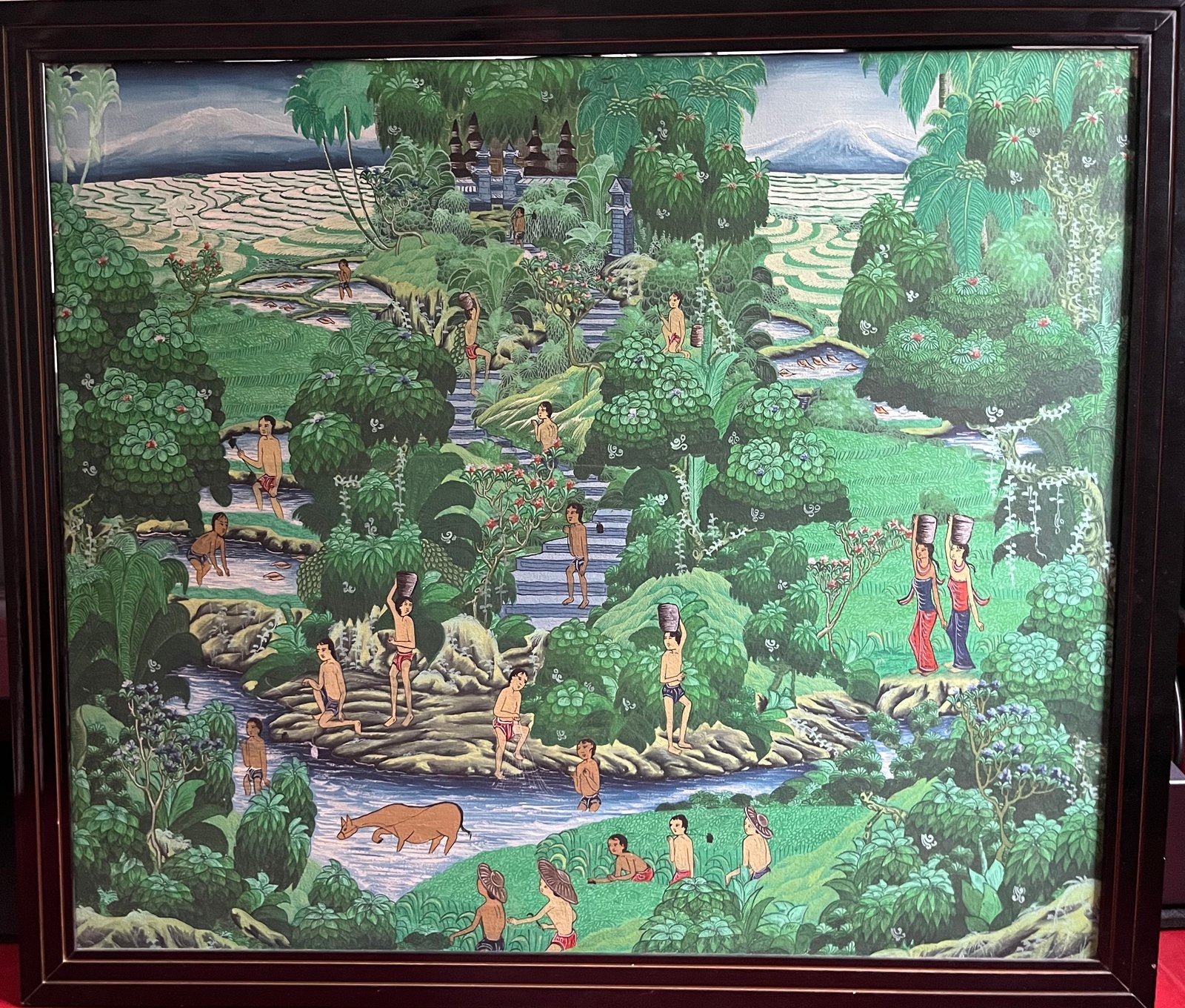 Indonesische schilderij, Ophalen