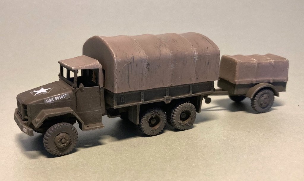 MINITANK  GMC 2,5 t. met aanhanger, Hobby en Vrije tijd, Ophalen of Verzenden, Gebruikt, Bus of Vrachtwagen, Roco