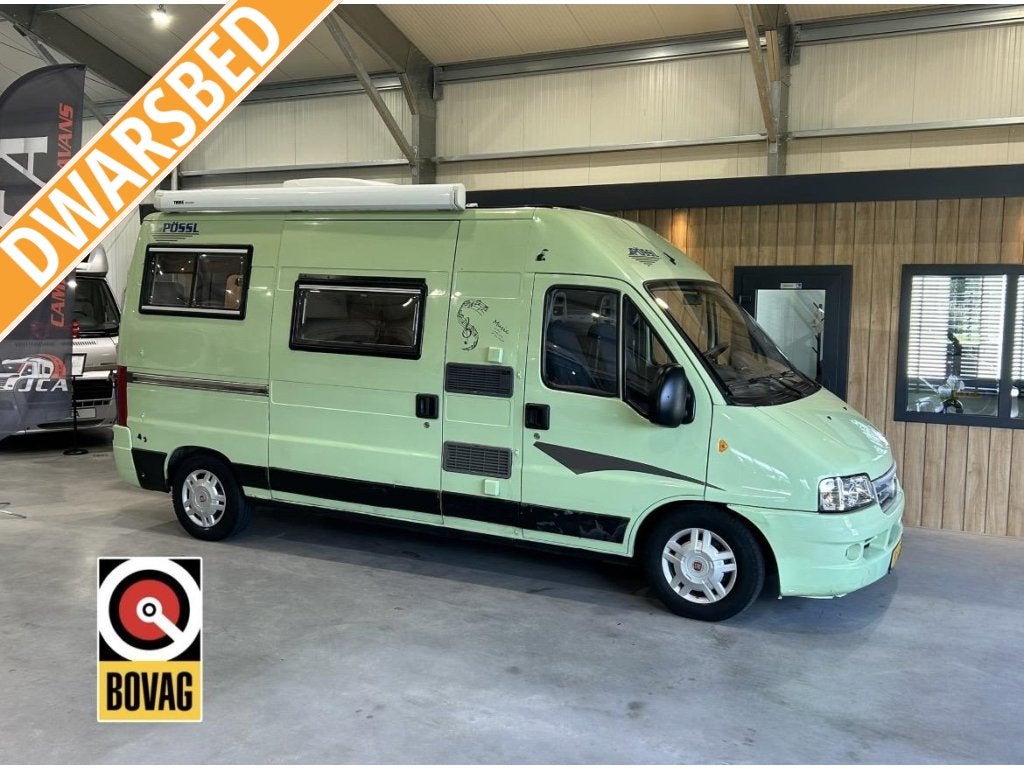 Pössl 2 WIN 560 Dakairco Fiat Ducato 2.8JTD 128PK, Buscamper of Camperbus, Ringverwarming, Fiat, Pössl