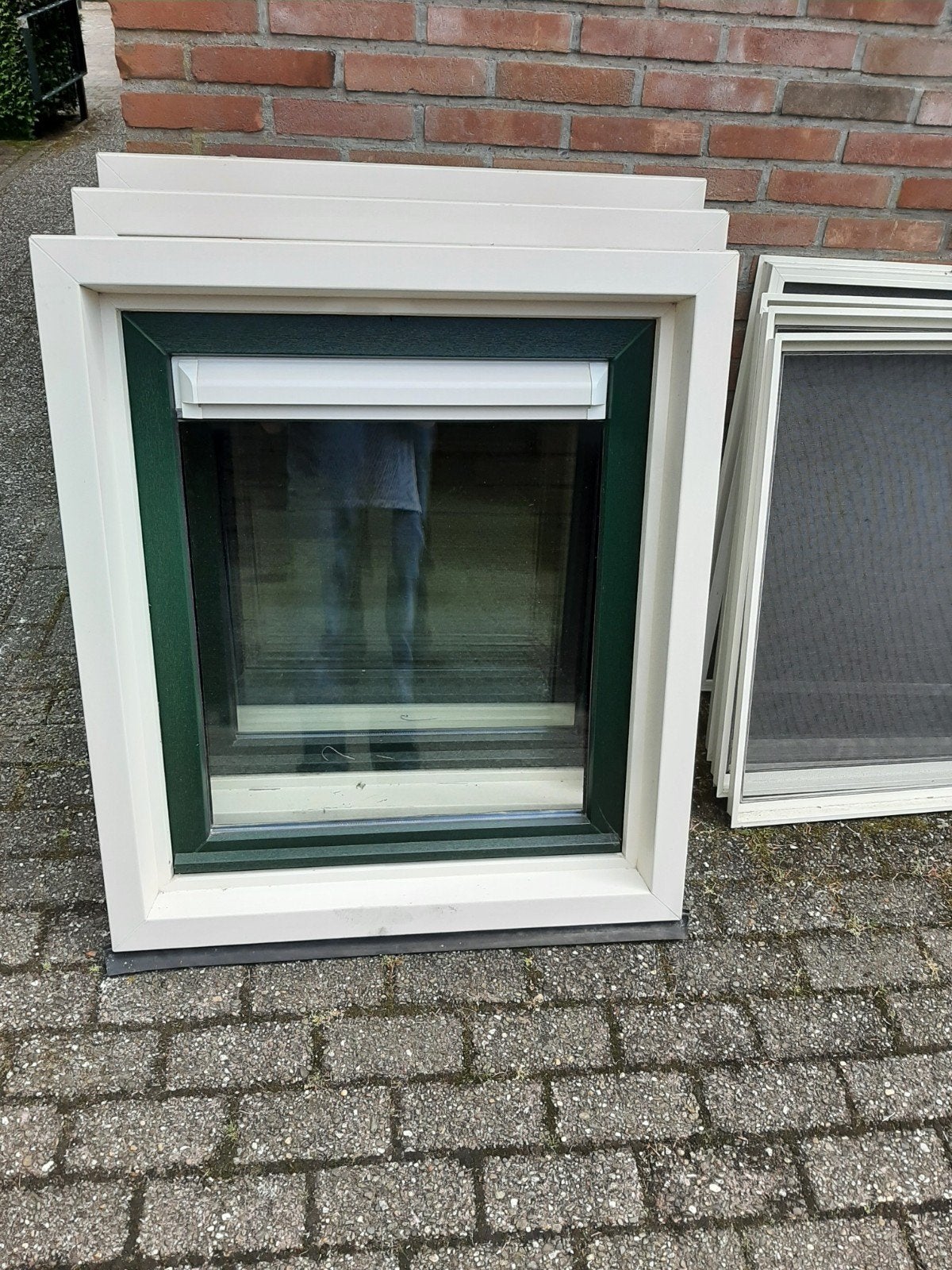 3x nette kunstof kozijnen, Kunststof, Raamkozijn, Zo goed als nieuw, 75 tot 150 cm