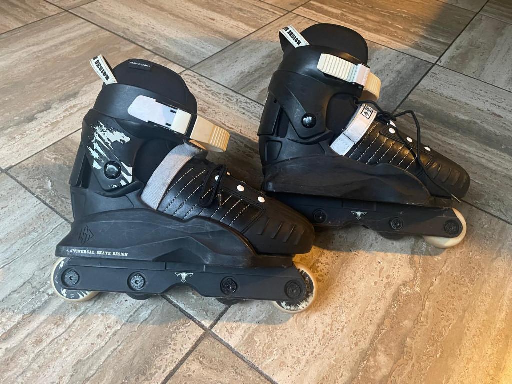 Stunt skates verstelbaar maat 37 - 40, met bijbehorende helm, Overige typen, Kinderen, Ophalen, Overige merken