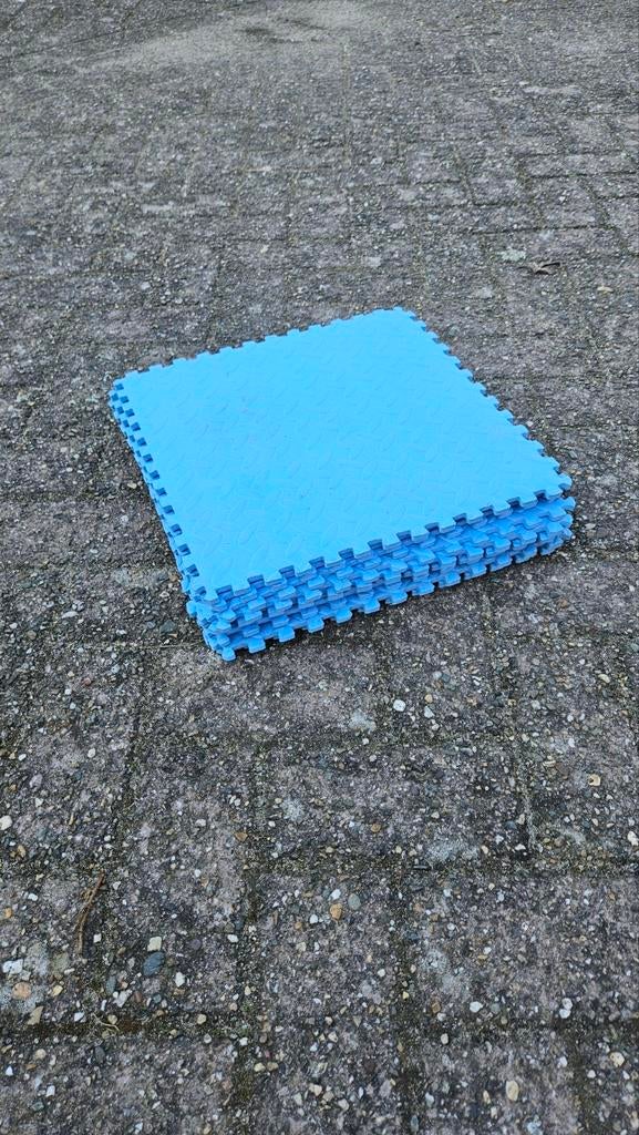 Blauwe fitnessmatten, 9 stuks, Sport en Fitness, Fitnessmaterialen, Ophalen of Verzenden