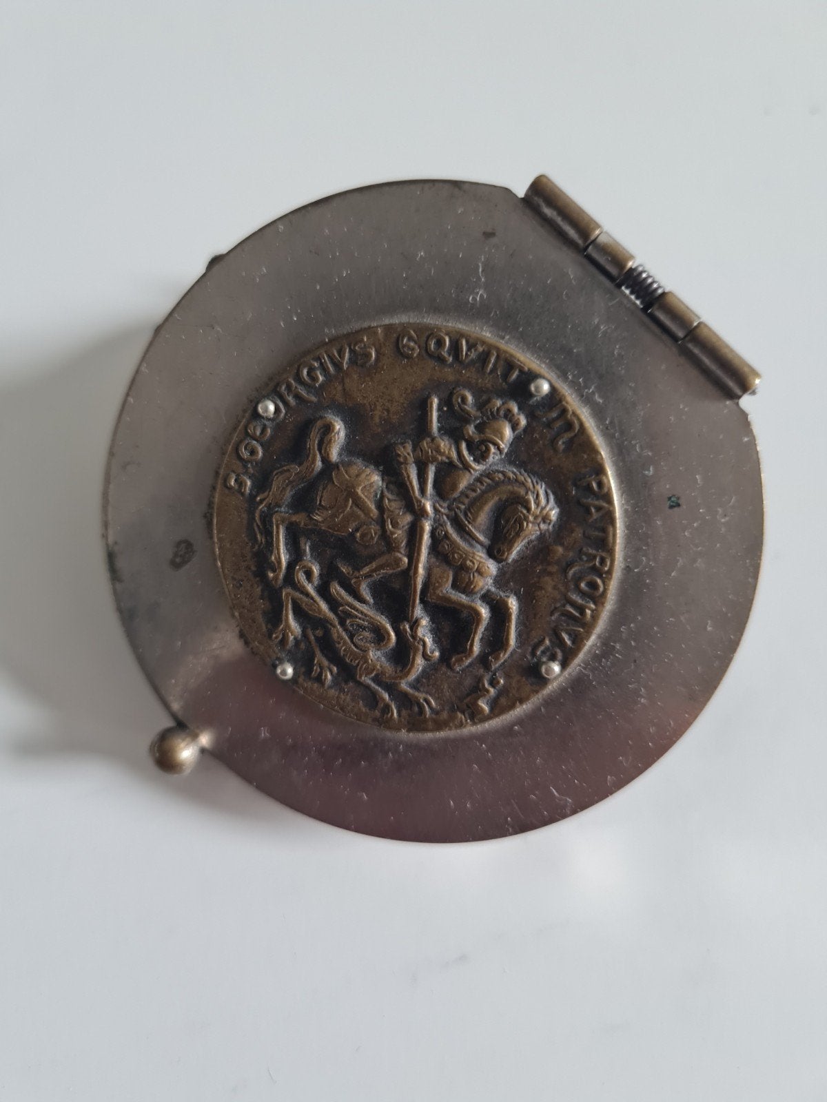 Antieke beurs met St. Joris en de draak, Antiek en Kunst, Verzenden