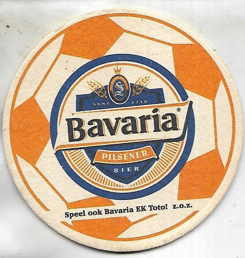 Bavaria EK TOTO viltje, Ophalen of Verzenden, Zo goed als nieuw, Viltje(s), Bavaria