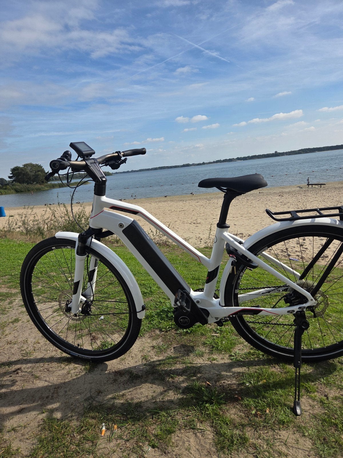 Kalkhoff Integrale LTP E-bike 28 inch - Wit, Fietsen en Brommers, 51 tot 55 cm, Ophalen, Zo goed als nieuw, 50 km per accu of meer