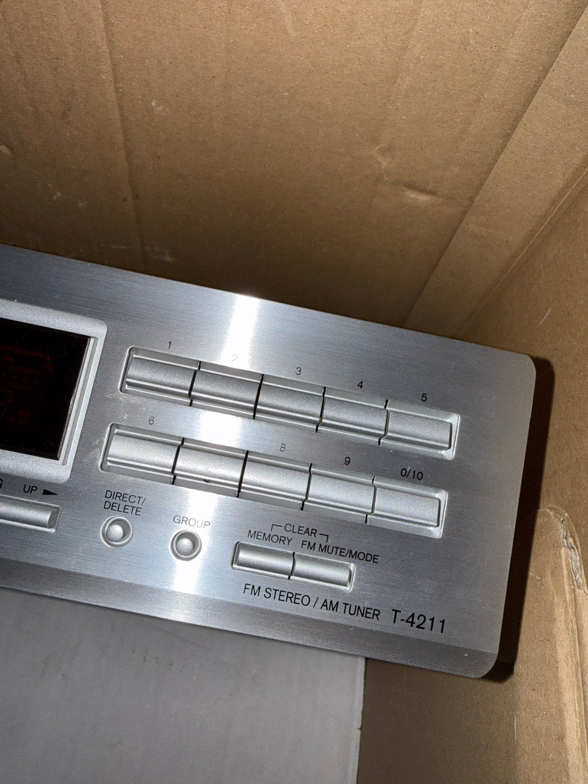 Onkyo T-4211 Quartz Synthesized FM Stereo/AM Tuner, Ophalen, Gebruikt, Analoog