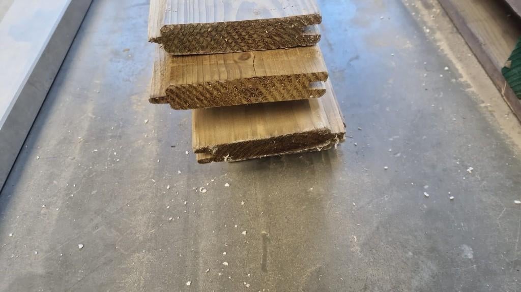 Vuren sponningdeel/ schutting, Ophalen, Minder dan 25 mm, Nieuw, 200 tot 250 cm