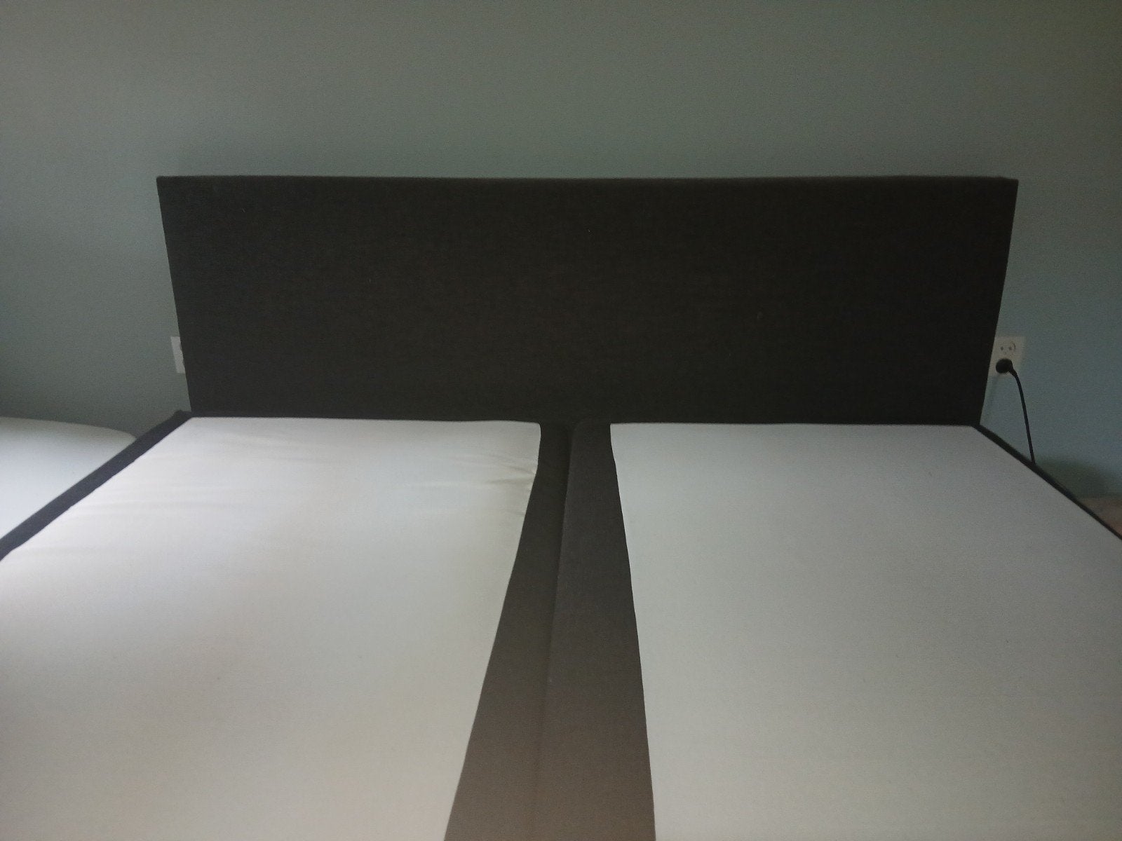 Boxspring bed 180x200 cm met hoofdbord (excl. topper), Ophalen, Gebruikt, Tweepersoons