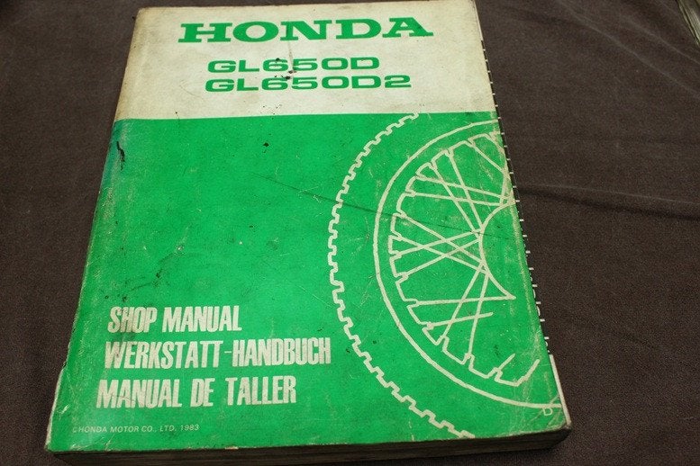 Honda GL650 D D2 1983 motorcycle shop manual handbuch GL 650, Ophalen of Verzenden, Honda