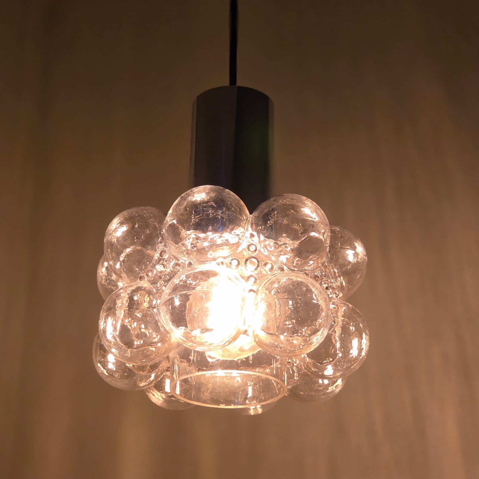 Helena Tynell Bubble lamp jaren 60, Vintage hanglamp, Verlichting, retro, pendel, woonkamerlamp, Gebruikt, Glashutte Limburg, Onbekend