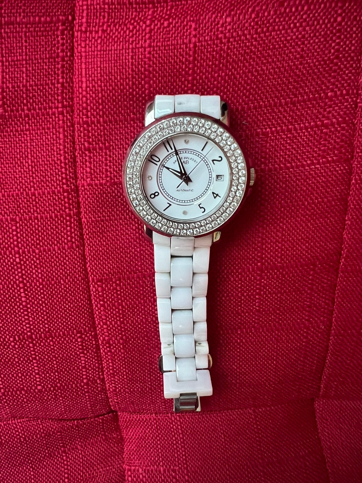 modieuze horloge Andre Belfort AB, Ophalen, Zo goed als nieuw, Staal, Overige merken