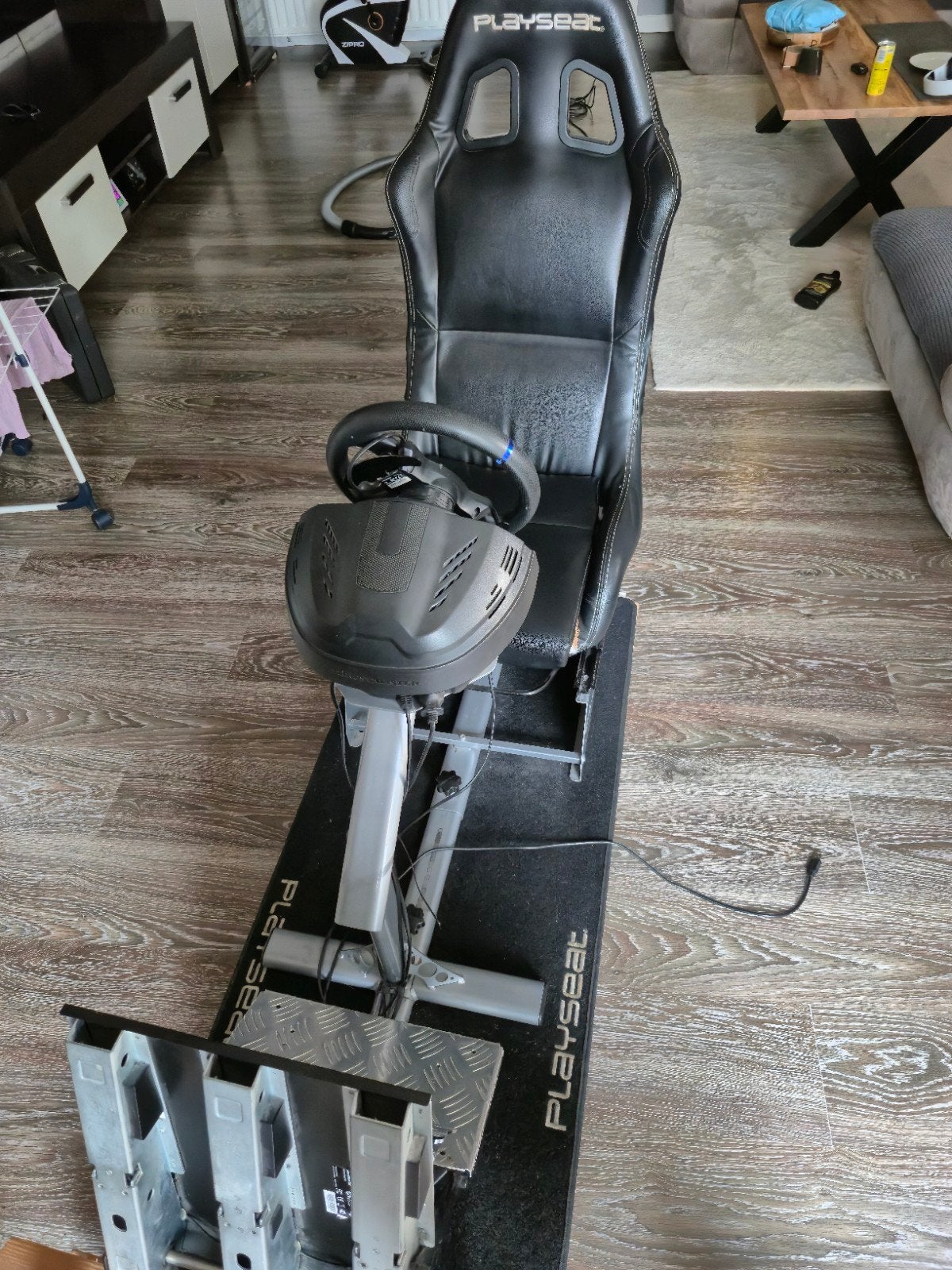 Complete Playseat Evolution sim-racing set – Thrustmaster, Ophalen, Overige merken, Gebruikt