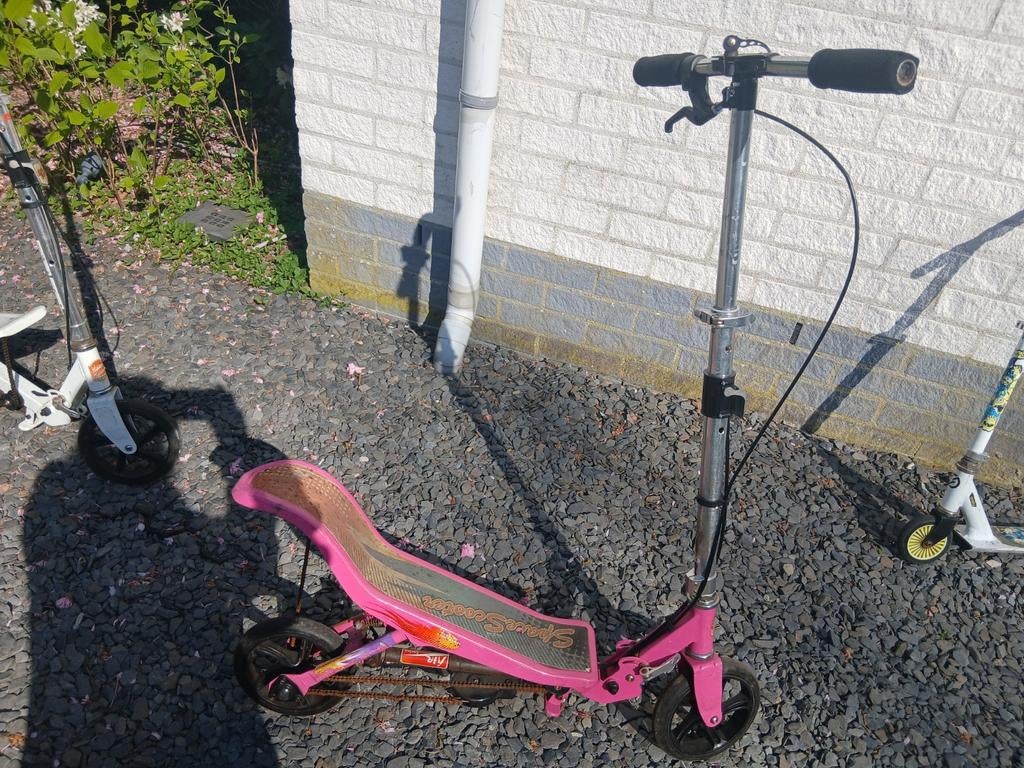 Roze step met zitje - Super Scooter, Ophalen of Verzenden, Gebruikt, Gewone step, Super Scooter