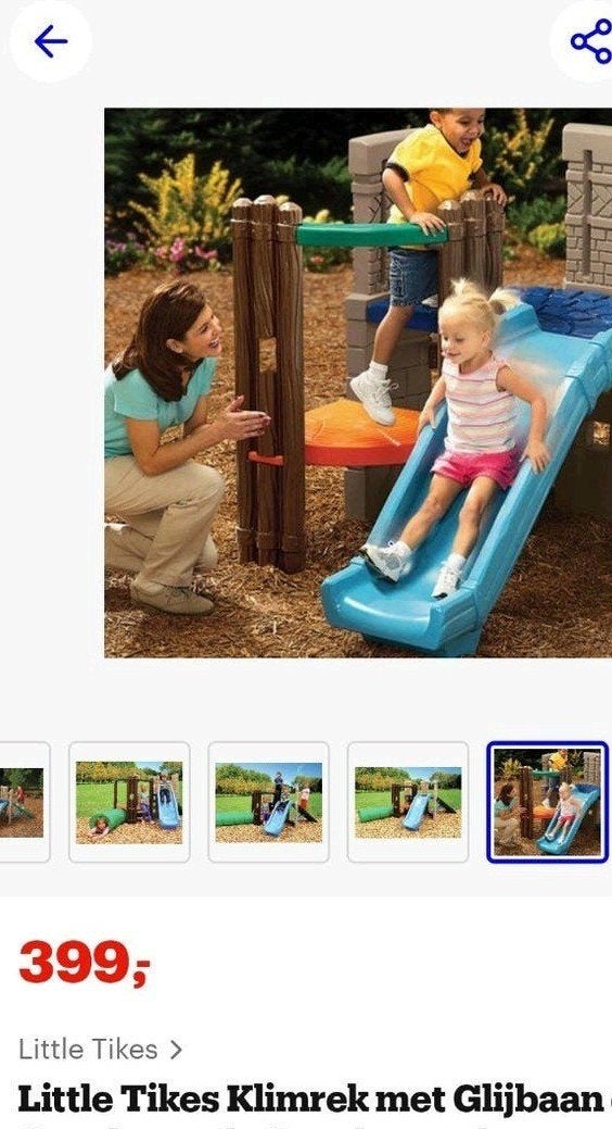 Little tikes Speeltoestel, Kinderen en Baby's, Ophalen of Verzenden, Gebruikt, Glijbaan