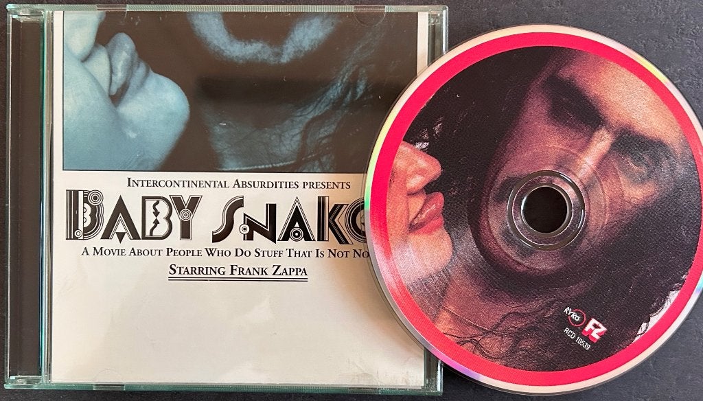 FRANK ZAPPA - Baby snakes ( CD; Ryko ), Ophalen of Verzenden, Zo goed als nieuw, Poprock