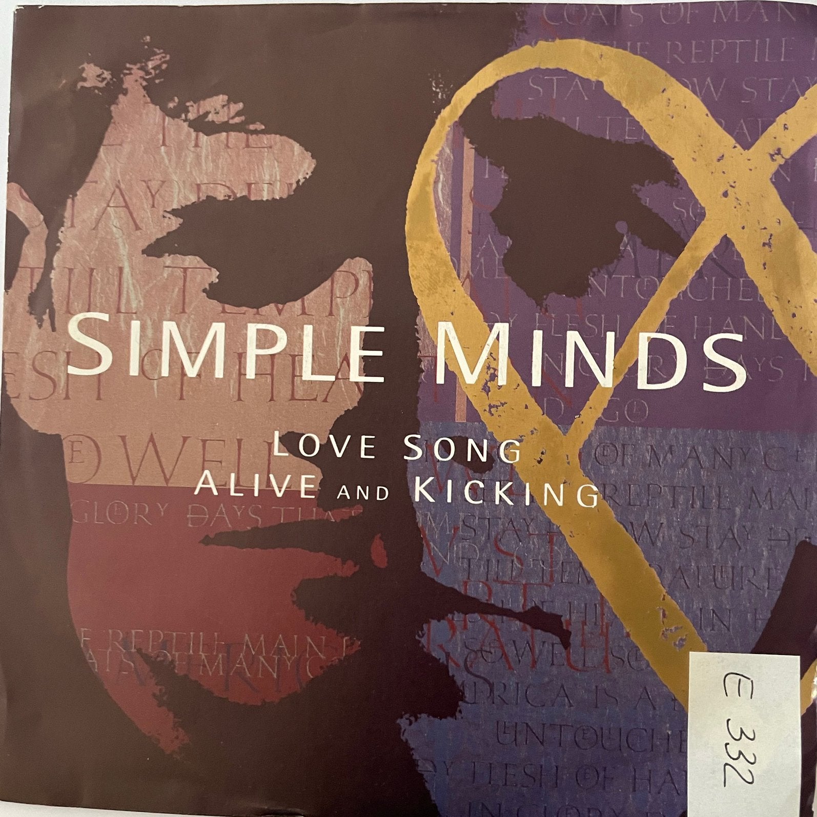 Simple Minds - Love song, Ophalen of Verzenden, Zo goed als nieuw