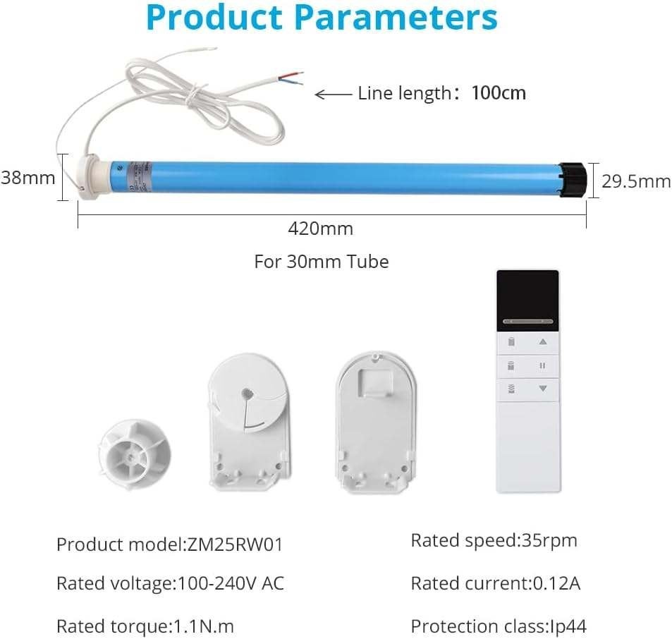 2x Zemismart Smart WiFi Roller Blind Motors – New, Overige materialen, Overige merken, Blauw, Nieuw