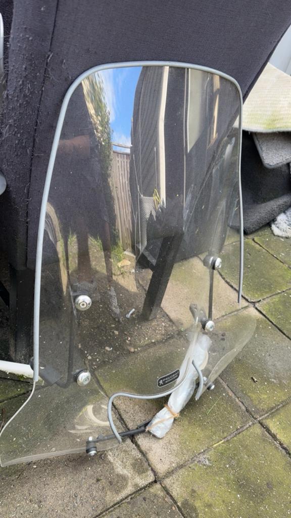 Windscherm voor Peugeot scooter (blauw kenteken), Ophalen of Verzenden, Gebruikt, Overige typen, Peugeot