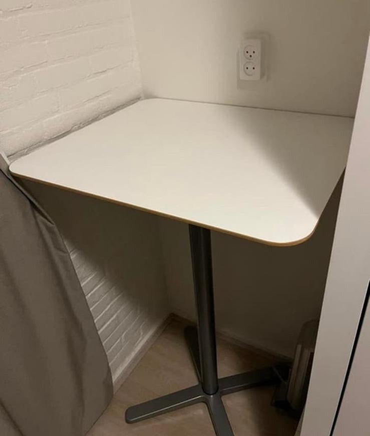 IKEA BILLSTA Statafel met stevige metalen poot, Ophalen, Zo goed als nieuw