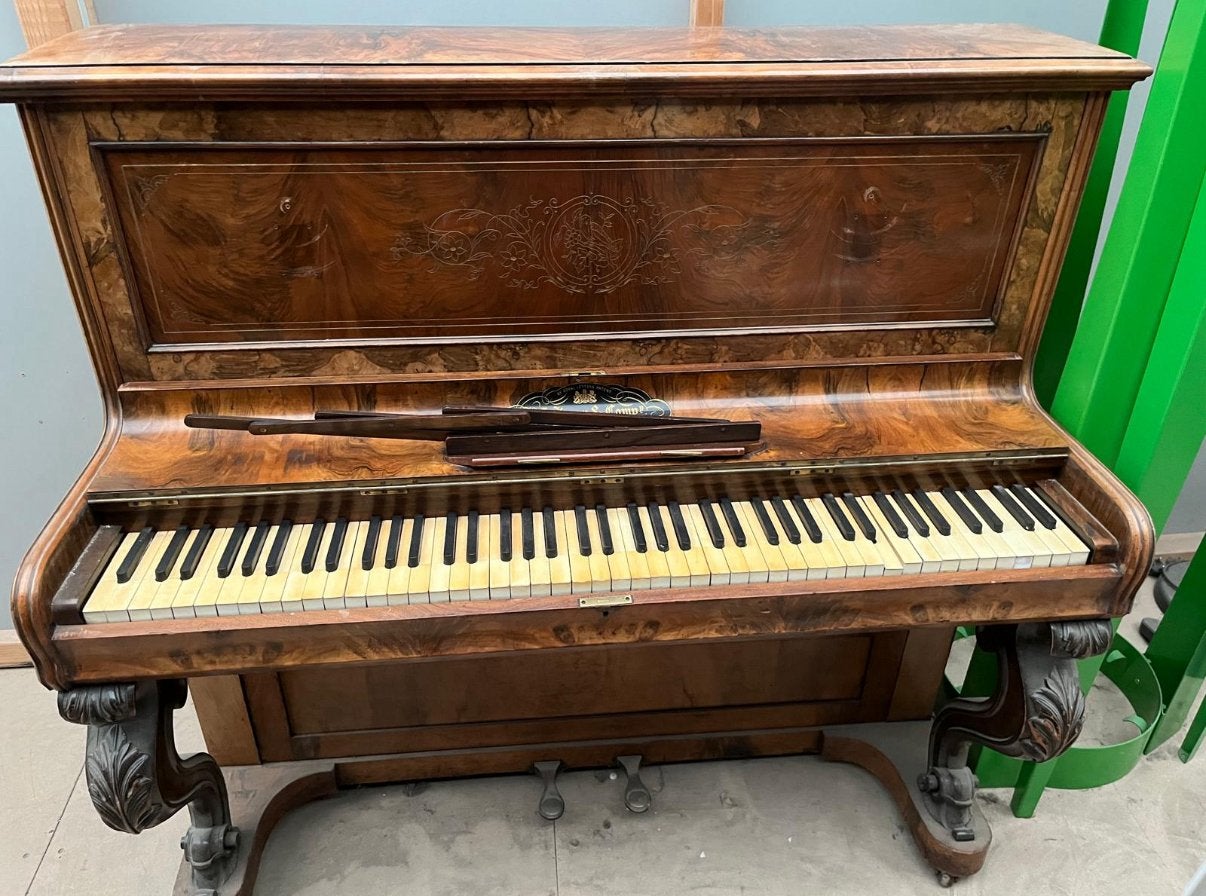 Gratis piano, Ophalen, Gebruikt, Bruin, Piano
