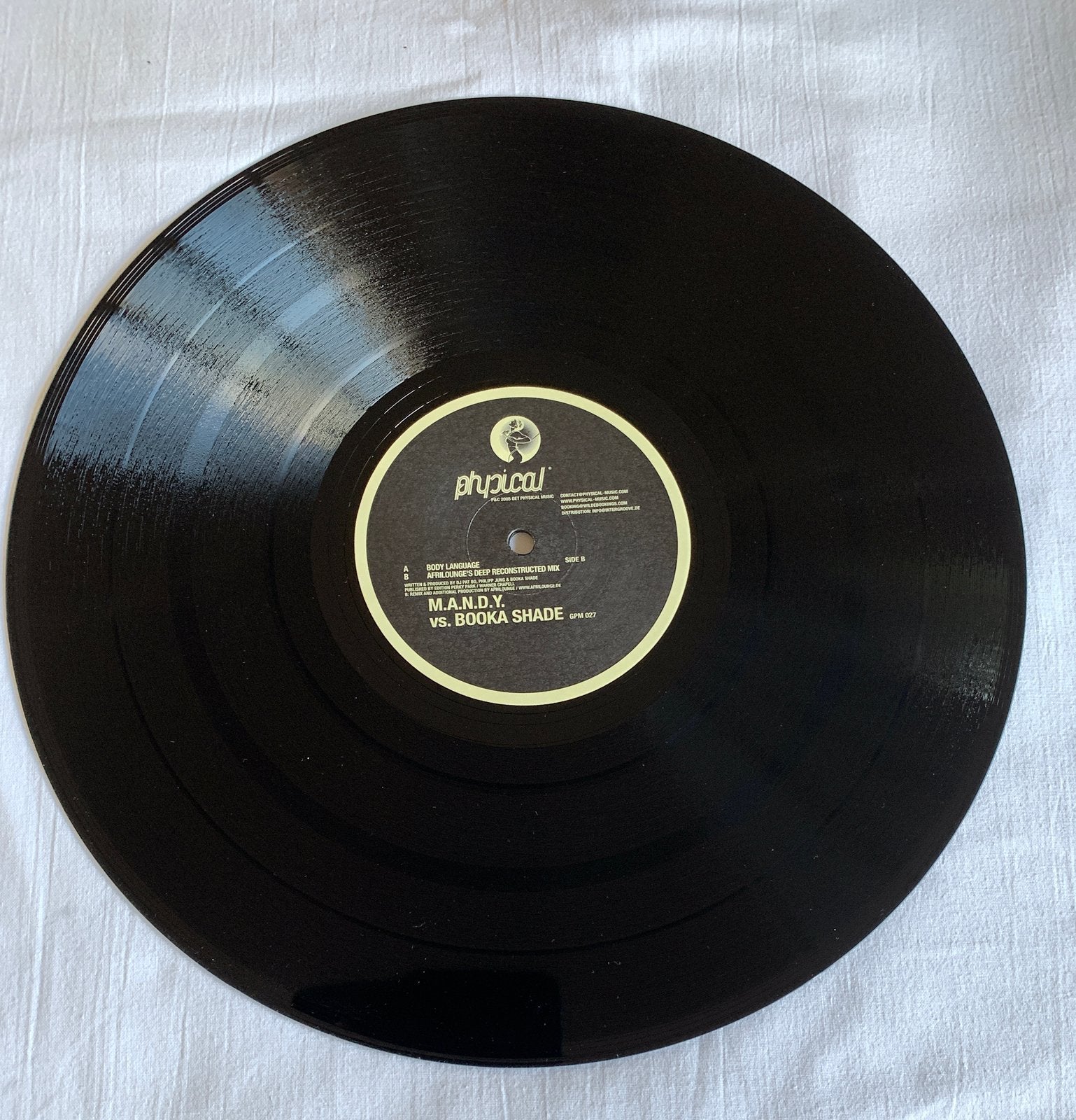 body language - m.a.n.d.y vs books shade, Cd's en Dvd's, Vinyl | Pop, Ophalen of Verzenden, Zo goed als nieuw