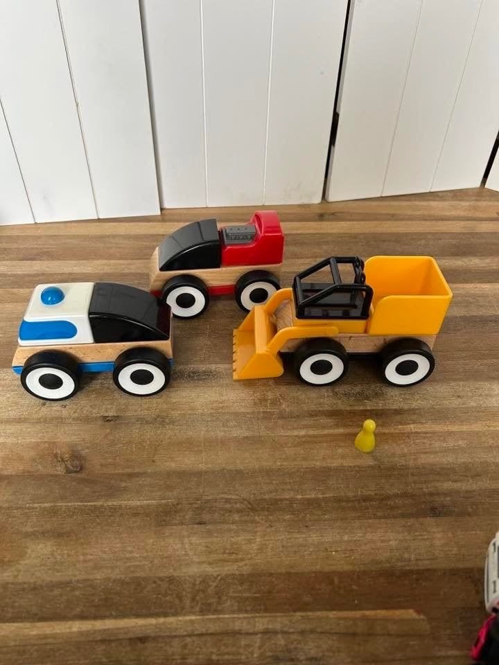 Ikea Lillabo houten voertuigen - set van 3, Kinderen en Baby's, Ophalen of Verzenden, Zo goed als nieuw, Overige typen