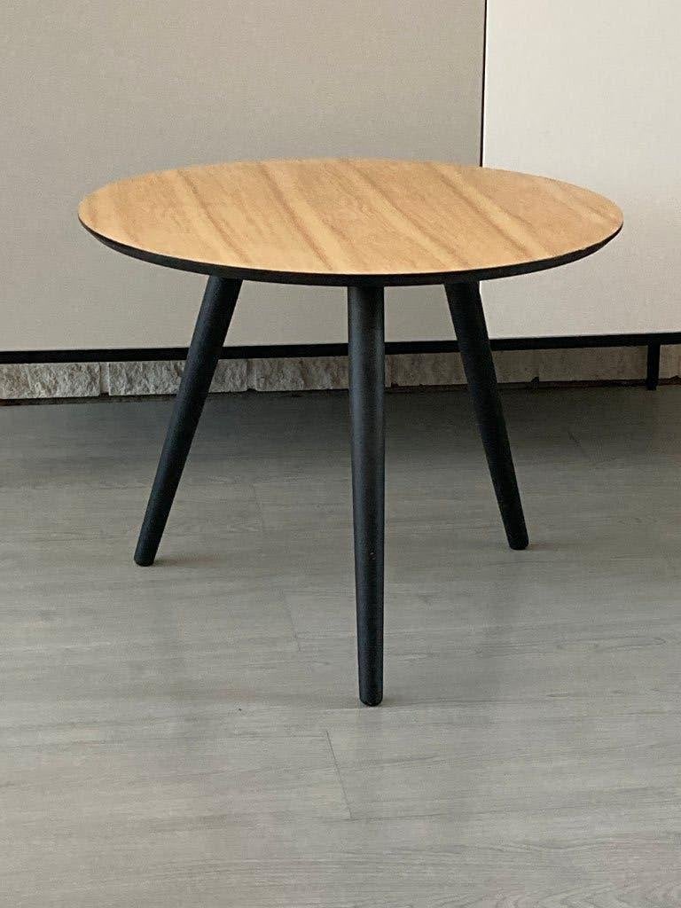 Mooi retro houten salontafeltje van "Fest" Amsterdam, Ophalen, Gebruikt, 50 tot 100 cm, Rond